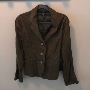 Dark green fitted jacket blazer size L